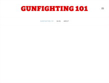 Tablet Screenshot of gunfighting101.com